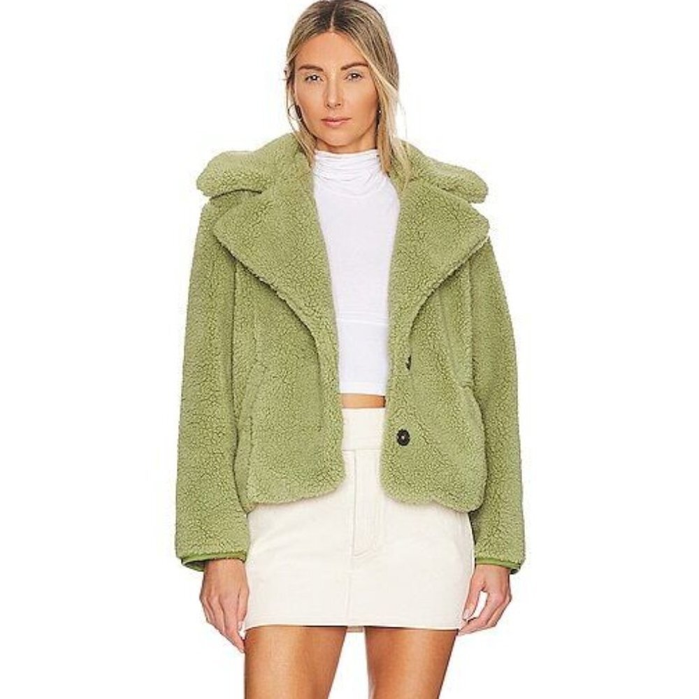 NWT Free People Women's Joplin Cozy Jacket Pistachio Medium M